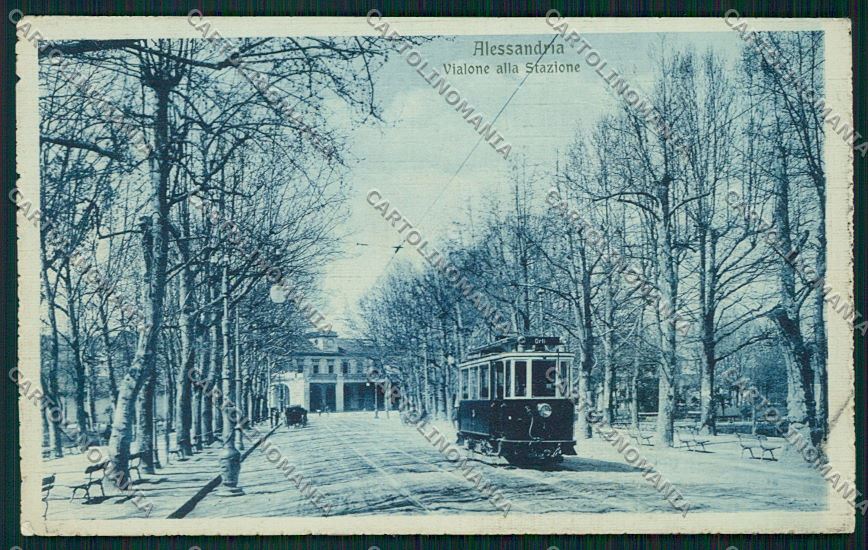 Alessandria città Tram cartolina QK0401 – fronte