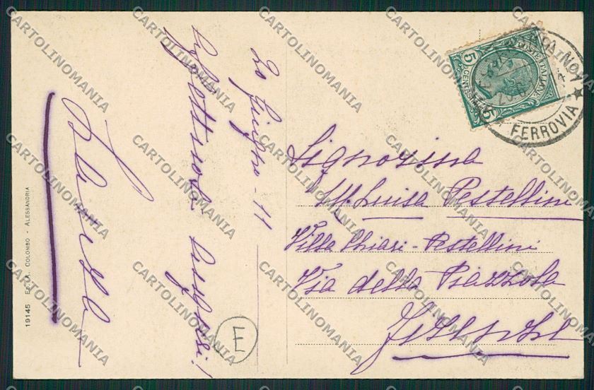 Alessandria città cartolina QK0403 – retro