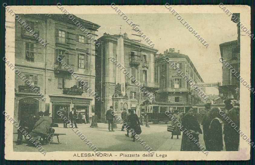 Alessandria città PIEGHINE cartolina QK0404 – fronte