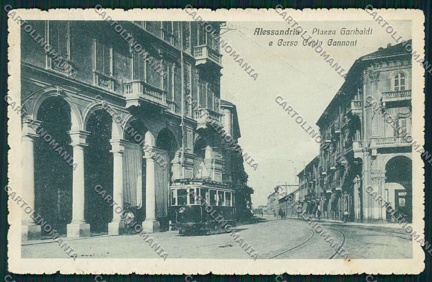 Alessandria città Tram cartolina QK0406 – fronte