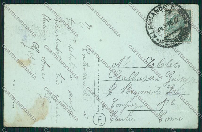 Alessandria città Militari Saluti da cartolina QK0407 – retro