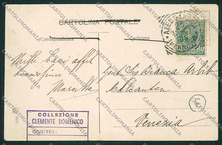 Alessandria città cartolina QK0408 – retro