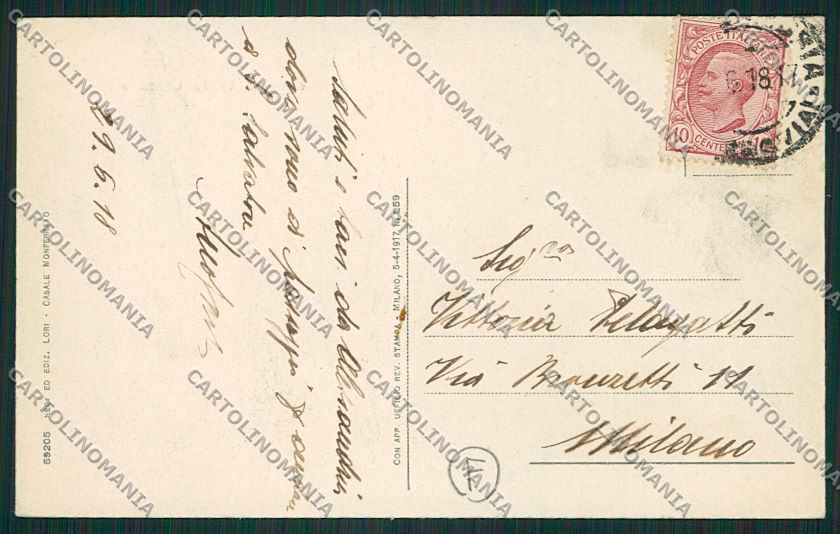 Alessandria città cartolina QK0416 – retro
