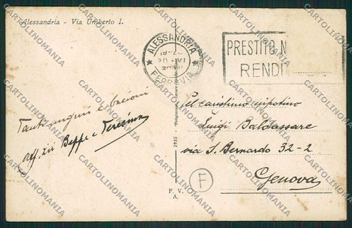 Alessandria città cartolina QK0420 – retro