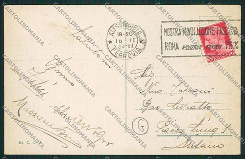 Alessandria città cartolina QK0431 – retro