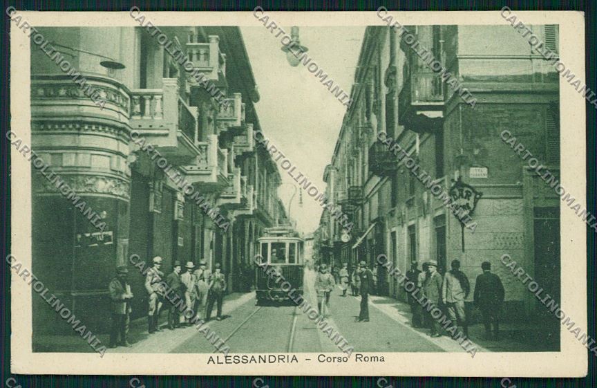 Alessandria città Tram cartolina QK0433 – fronte