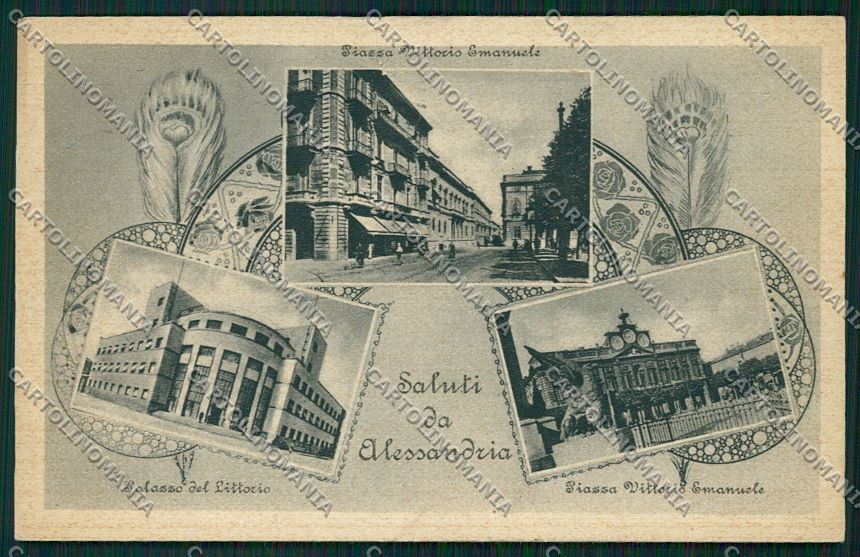 Alessandria città Saluti da cartolina QK0436 – fronte