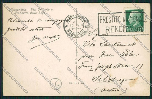 Alessandria città cartolina QK0441 – retro