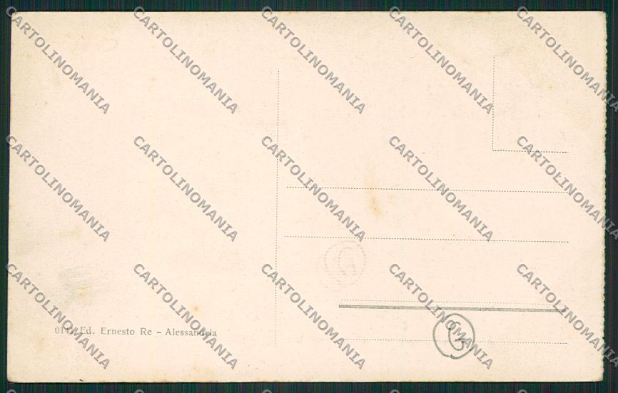 Alessandria città Tram cartolina QK0445 – retro