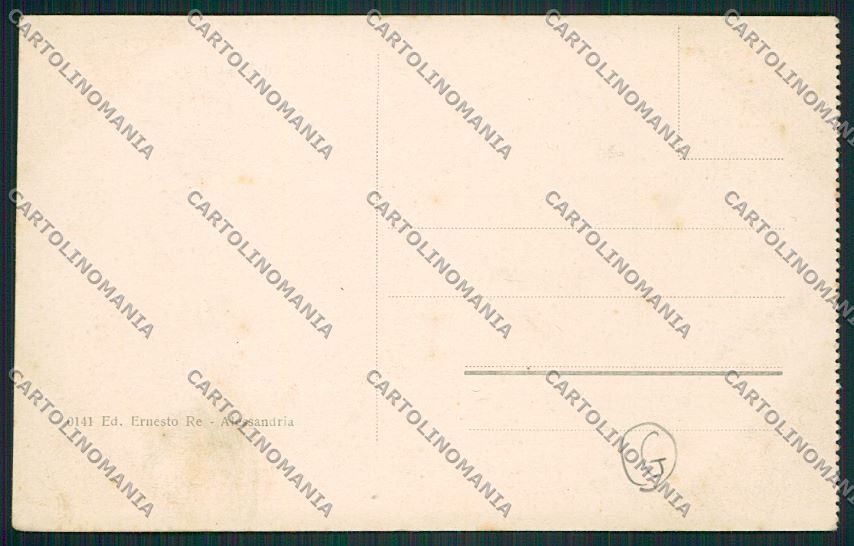 Alessandria città Tram cartolina QK0447 – retro