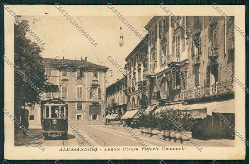 Alessandria città Tram cartolina QK0448 – fronte