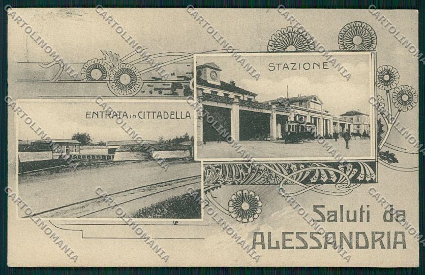 Alessandria città Saluti da cartolina QK0451 – fronte
