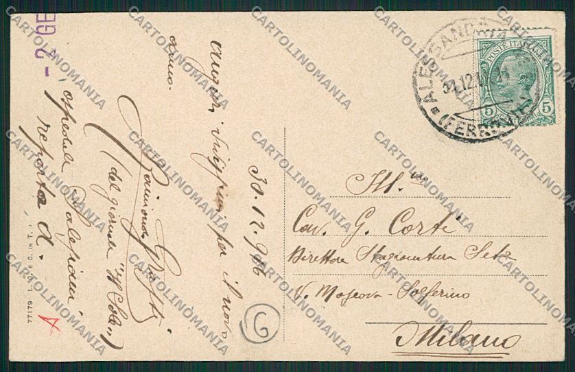 Alessandria città Saluti da cartolina QK0451 – retro