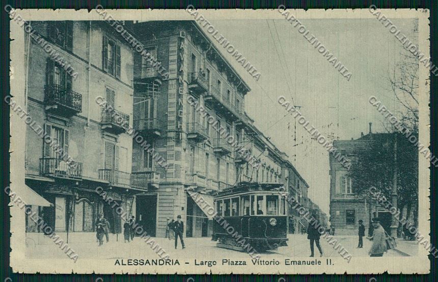 Alessandria città Tram cartolina QK0454 – fronte