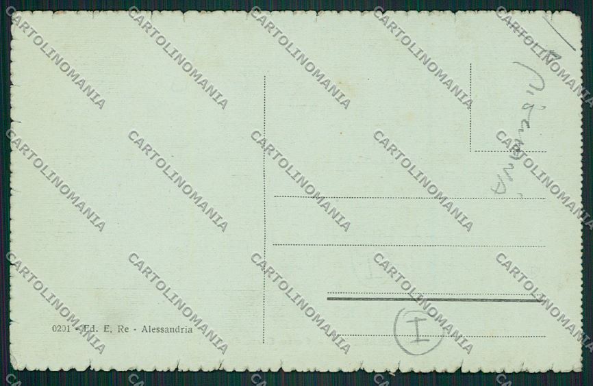 Alessandria città Tram PIEGHINA cartolina QK0467 – retro