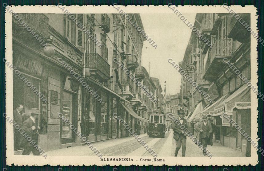 Alessandria città Tram cartolina QK0468 – fronte