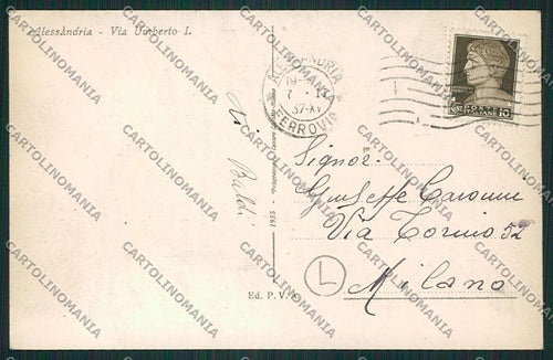Alessandria città cartolina QK0470 – retro