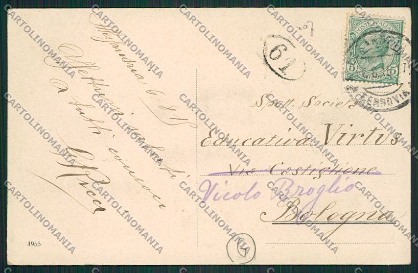 Alessandria Militari Artiglieria Saluti da cartolina QK0489 – retro