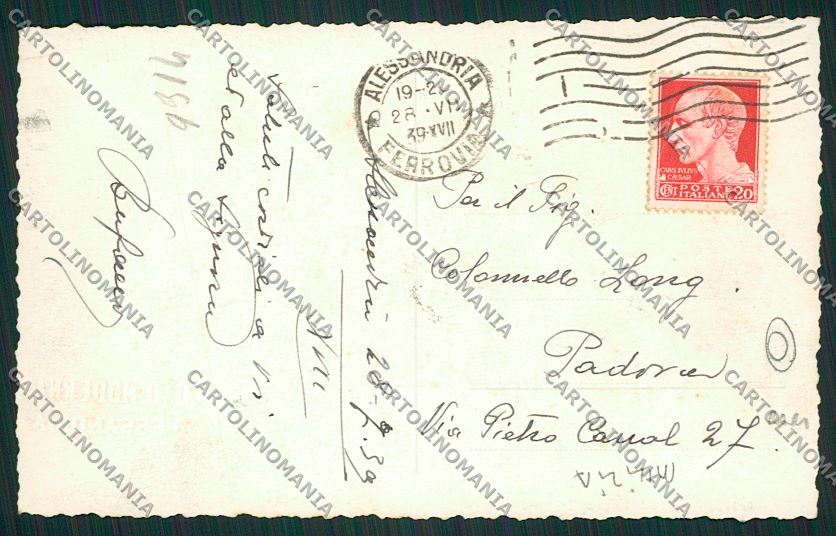 Alessandria Militari Foto cartolina QK0505 – retro