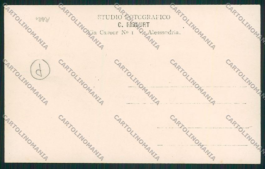 Alessandria Militari Foto cartolina QK0506 – retro