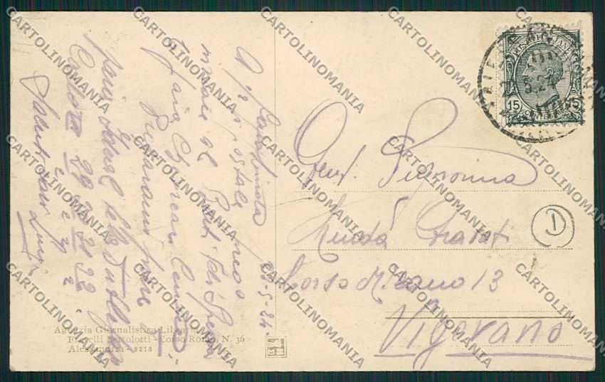 Alessandria Marengo cartolina QK0507 – retro