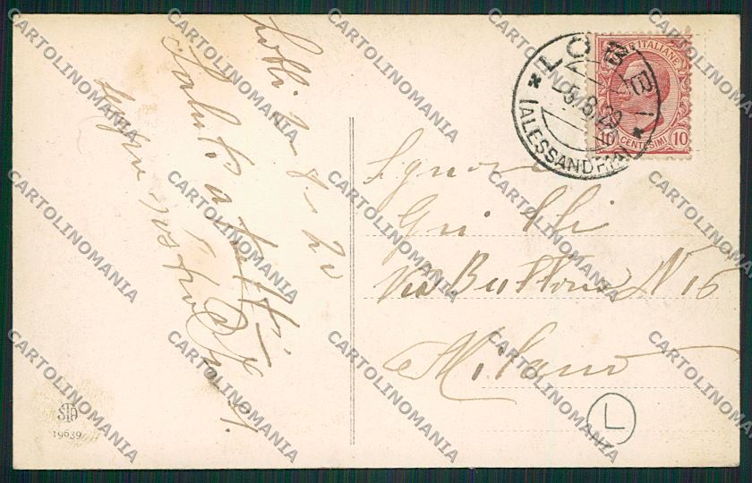 Alessandria Lobbi cartolina QK0518 – retro