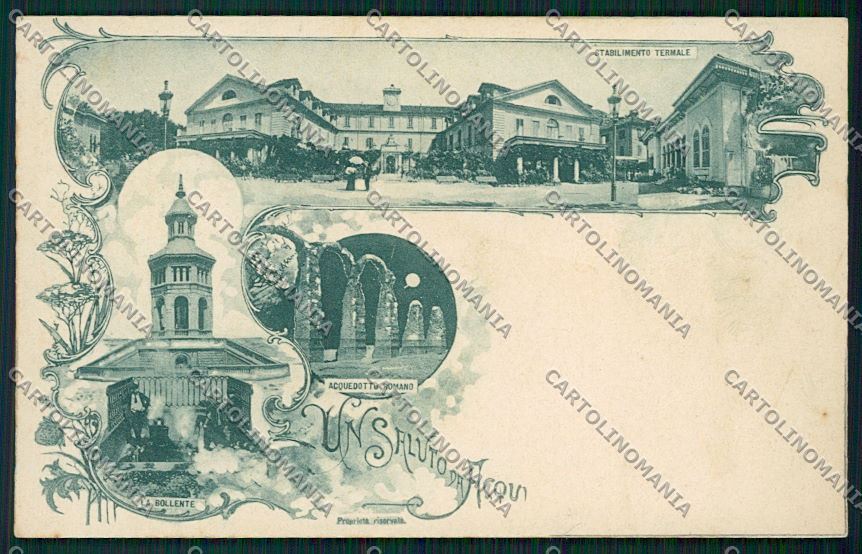Alessandria Acqui Saluti da Gruss cartolina QK0523 – fronte