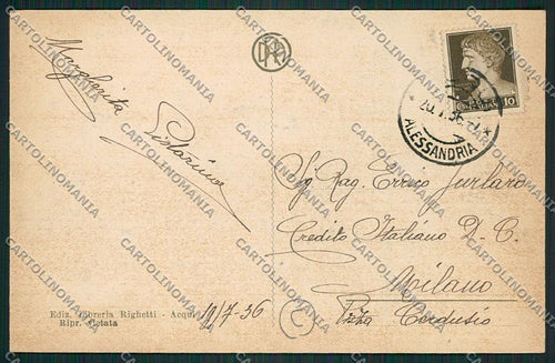 Alessandria Acqui cartolina QK0529 – retro