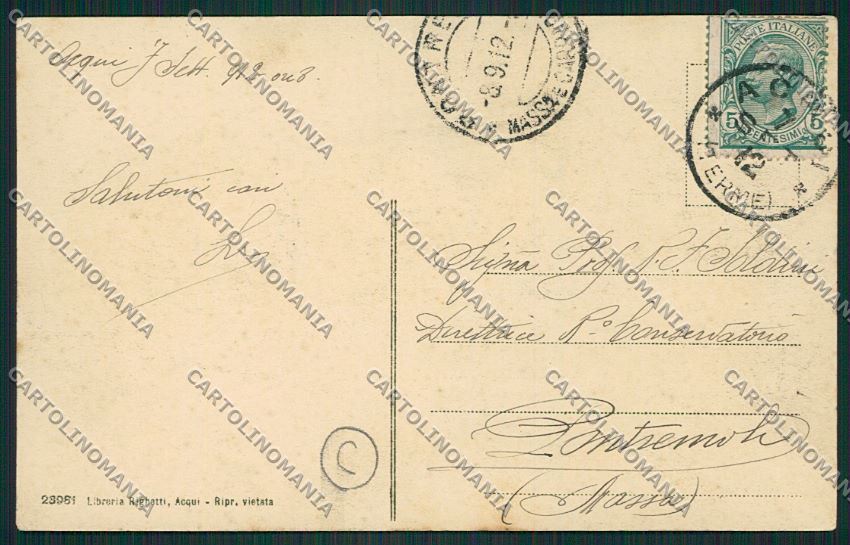 Alessandria Acqui cartolina QK0531 – retro