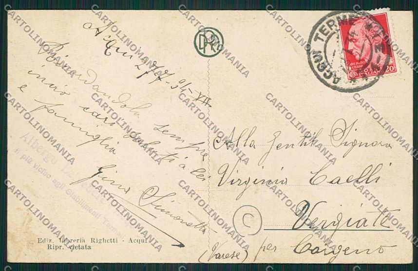 Alessandria Acqui cartolina QK0533 – retro