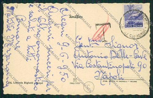 Alessandria Acqui cartolina QK0534 – retro
