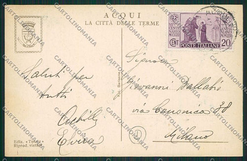 Alessandria Acqui cartolina QK0543 – retro