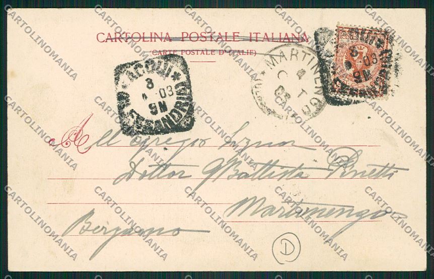Alessandria Acqui cartolina QK0544 – retro