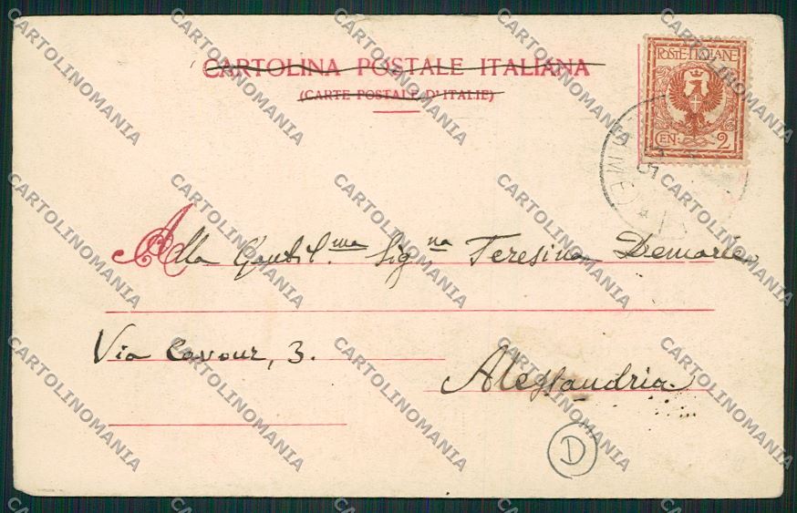 Alessandria Acqui cartolina QK0545 – retro