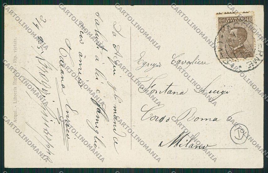 Alessandria Acqui cartolina QK0547 – retro
