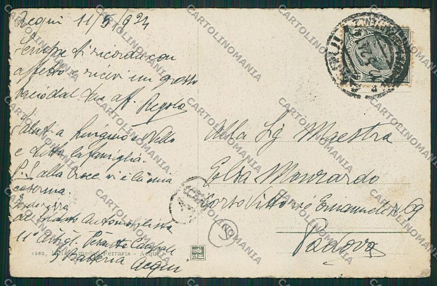 Alessandria Acqui cartolina QK0557 – retro