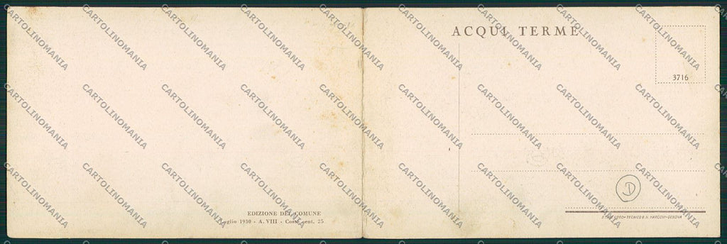 Alessandria Acqui doppia cartolina QK0558 – retro