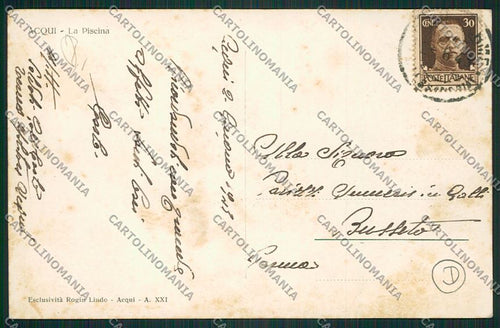 Alessandria Acqui Foto cartolina QK0562 – retro