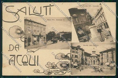 Alessandria Acqui Saluti da cartolina QK0569 – fronte
