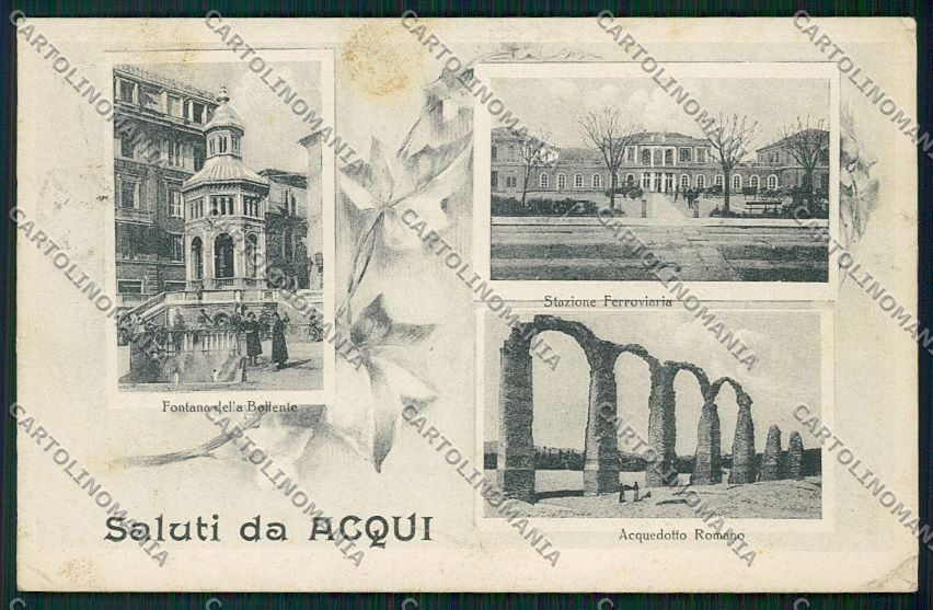Alessandria Acqui Saluti da PIEGHINE cartolina QK0570 – fronte