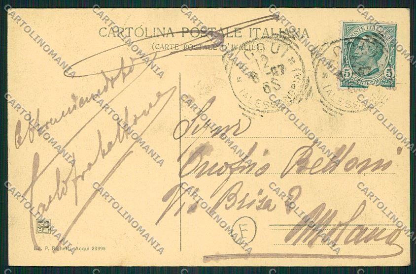 Alessandria Acqui cartolina QK0575 – retro