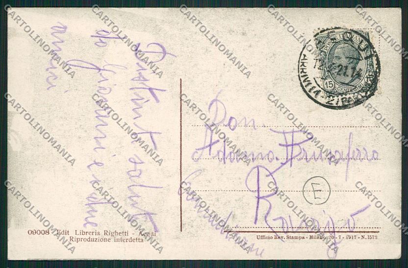 Alessandria Acqui cartolina QK0576 – retro