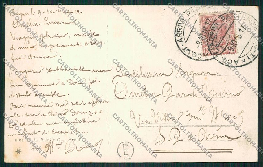 Alessandria Acqui cartolina QK0577 – retro