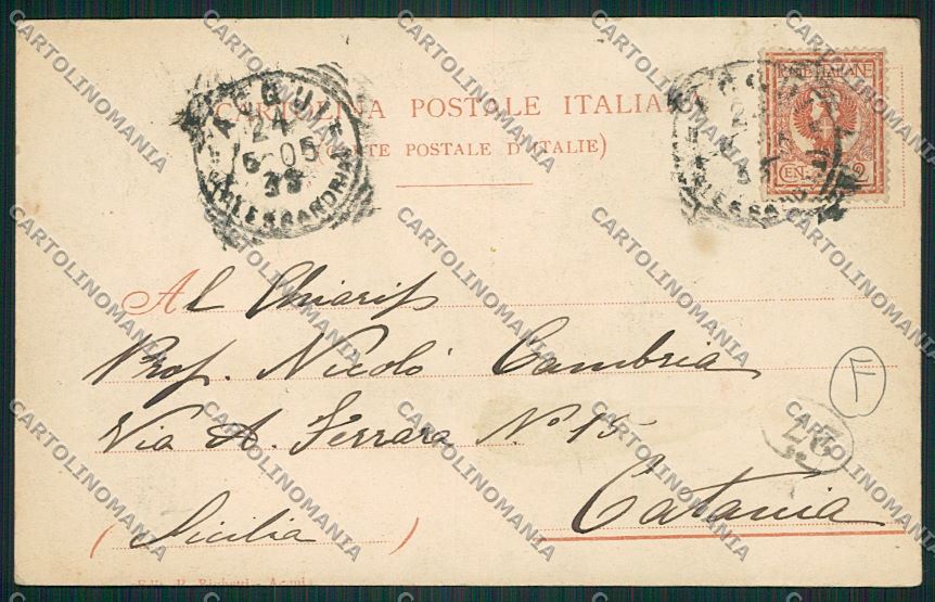 Alessandria Acqui cartolina QK0583 – retro
