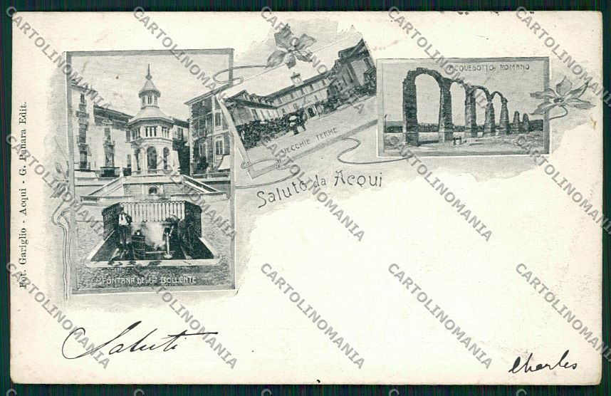 Alessandria Acqui Saluti da Gruss cartolina QK0584 – fronte