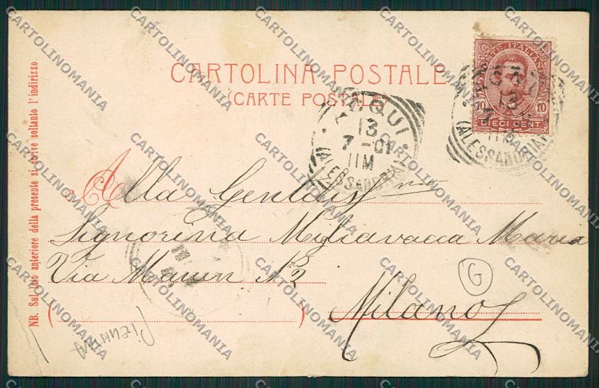 Alessandria Acqui Saluti da Gruss cartolina QK0593 – retro