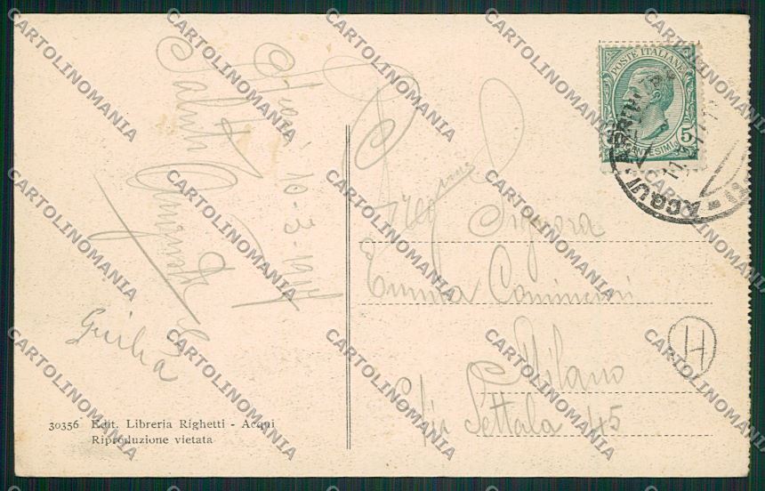 Alessandria Acqui cartolina QK0594 – retro