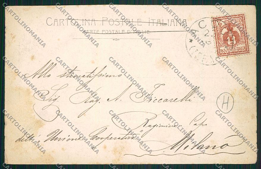 Alessandria Acqui cartolina QK0595 – retro