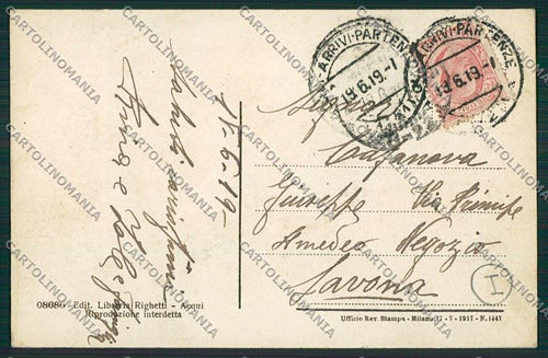 Alessandria Acqui Saluti da cartolina QK0596 – retro