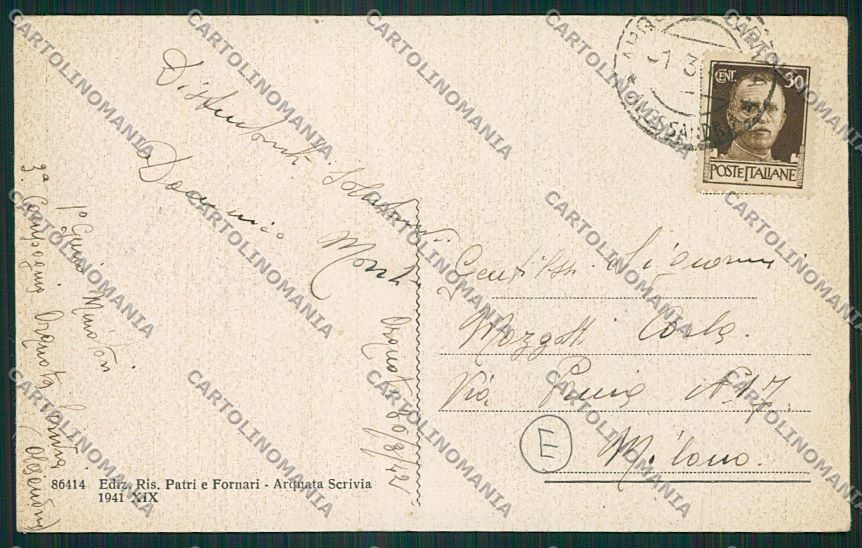 Alessandria Arquata Scrivia cartolina QK0606 – retro
